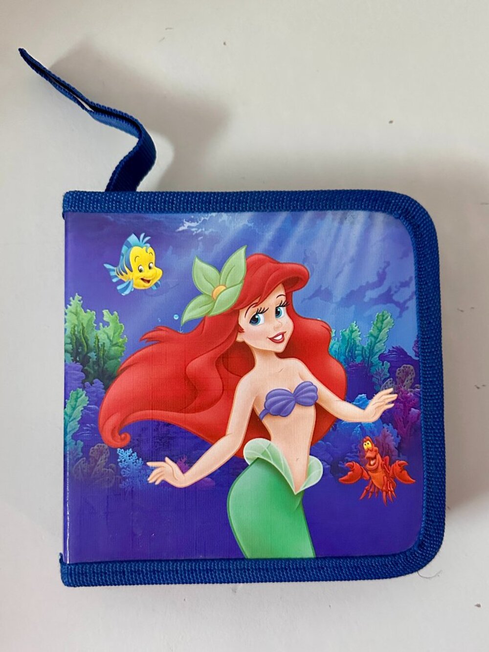 Disney Ariel Little Mermaid CD Case w/ 18 CDs & DVDs Y2K Music Bundle